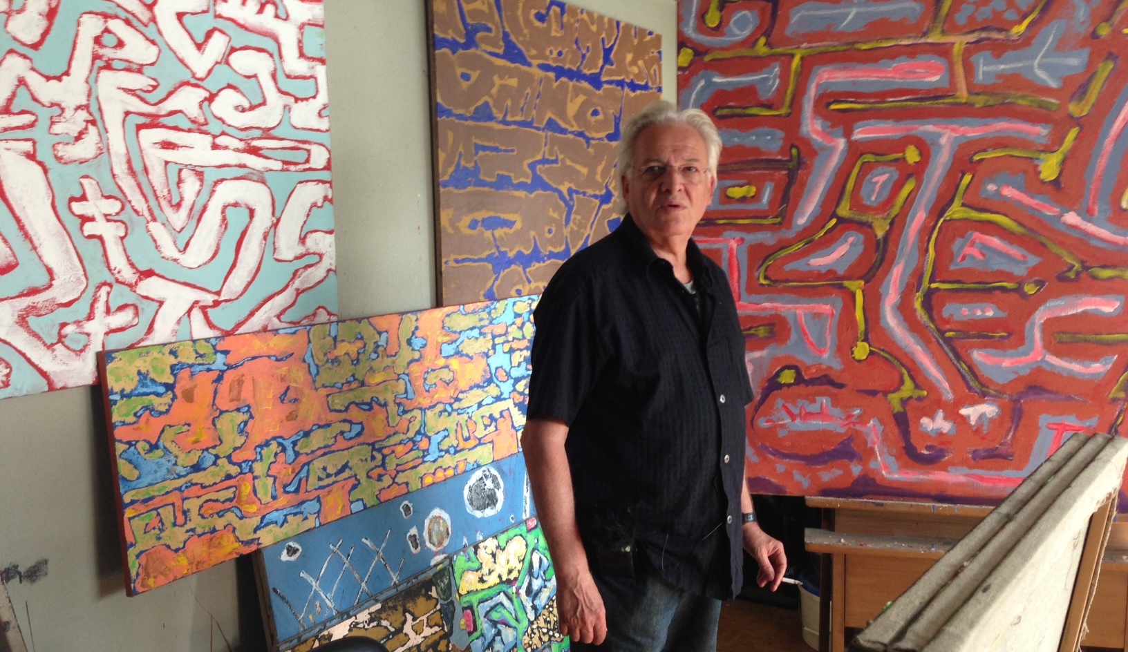 KS in his studio in 2013. Photo by Angelik Riemer
