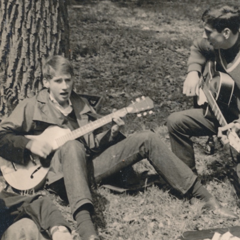 Reinhard with Michael Z. playing skiffle